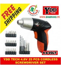 YDD Tech 4.8V 25 Pcs Cordless Screwdriver Set 
